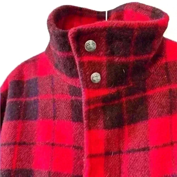 WOOLRICH 🐑 Vintage Plaid Bomber Jacket ❤️🖤❤️🖤 - Picture 5 of 15